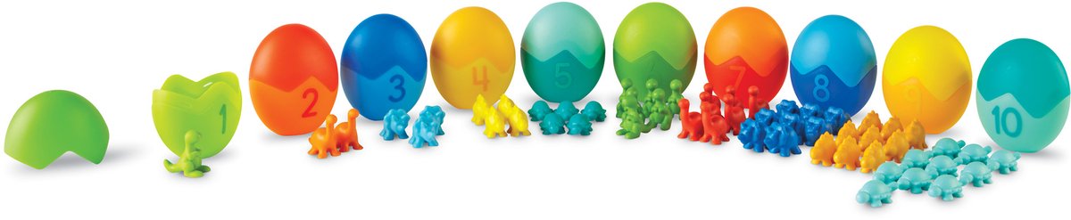 Learning resources counting dino-sorters maths activity set - 1+