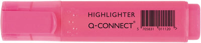 Q-connect markeerstift, roze 10 stuks