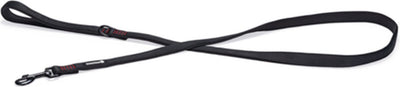 Beeztees parinca premium - hondenriem - nylon - zwart - 180 cm x 20 mm