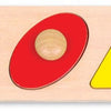 Classic world houten noppenpuzzel vormen, 5st.
