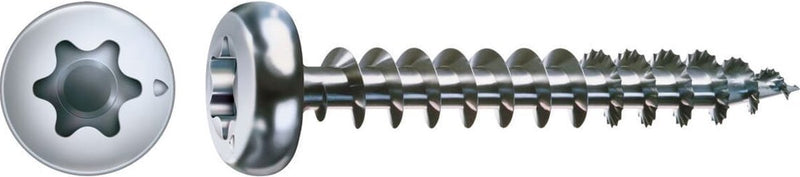 Spax torx houtschroef bolle kop - 4.0x20mm - t10 - 16 stuks