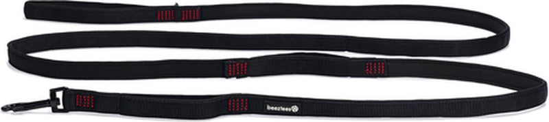 Beeztees parinca premium - hondenriem - nylon - zwart - 300 cm x 20 mm