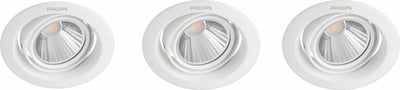 Philips led philips pomeron inbouwspot - 3-lichts - 7w