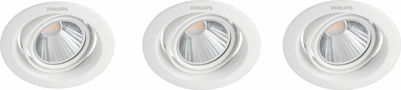 Philips led philips pomeron inbouwspot - 3-lichts - 7w