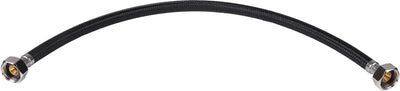 Differnz aansluitslang flexibel - 1 2 inch (f) naar 1 2 inch (f) - zwart - aansl;uitingen chroom kleur