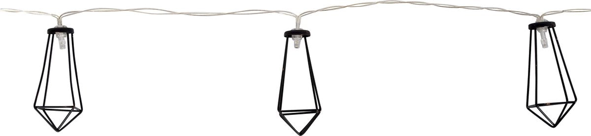 Bo-camp - industrial - lichtketting - galvin - 10 lichten - 5 lumen - zwart