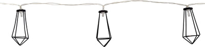 Bo-camp - industrial - lichtketting - galvin - 10 lichten - 5 lumen - zwart
