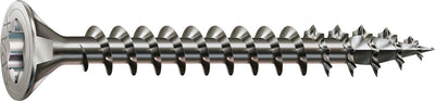 Spax roestvaststalen schroef, 3,5 x 25 mm, 180 stuks, voldraad, verzonken kop, t-star plus t15, 4cut, roestvast staal a2 - 8000000287107