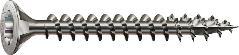 Spax roestvaststalen schroef, 3,5 x 25 mm, 180 stuks, voldraad, verzonken kop, t-star plus t15, 4cut, roestvast staal a2 - 8000000287107