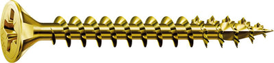 Spax universele schroef, 3 x 30 mm, 180 st, voldraad, verzonken kop, kruiskop z1, 4cut, yellox - 8000000286780
