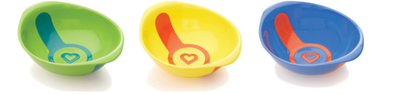 Munchkin kinderservies - white hot kommetjes - warmtegevoelige kommetjes - set van 3 - vaatwasserbestendig - vanaf 6 maanden - 3-delig serviesset voor kinderen