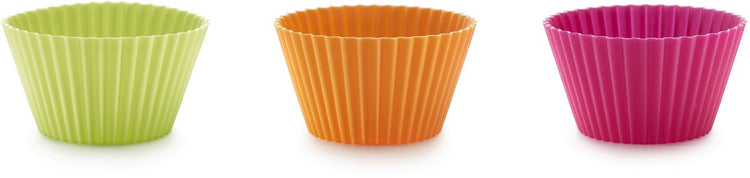 Lékué bakvorm muffins - ø 10 cm - set van 6 - siliconen - mixed