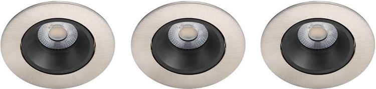 Philips led philips abrosa inbouwspot - 3-lichts - nikkel