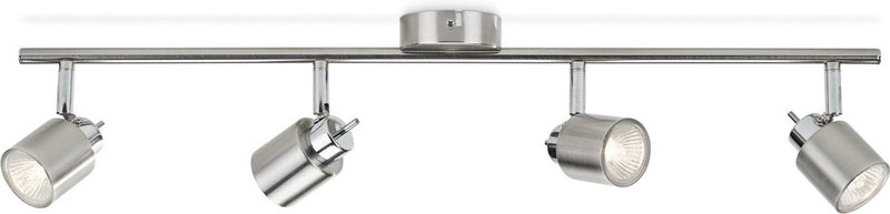 Philips led philips meranti opbouwspot - 4-lichts - nikkel