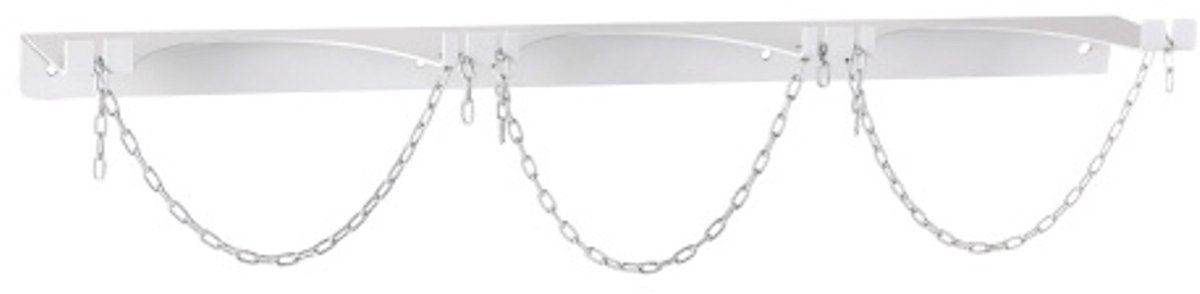 Meva - wandhouder - 3 gasflessen - voorwandmontage - vergrendeld met ketting