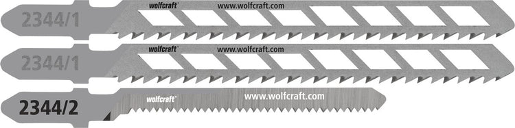 Wolfcraft - gipsplaat decoupeerzaagbladen - 3 delig - voor rechte en bochtensneden zagen in gipsplaten - 2344000