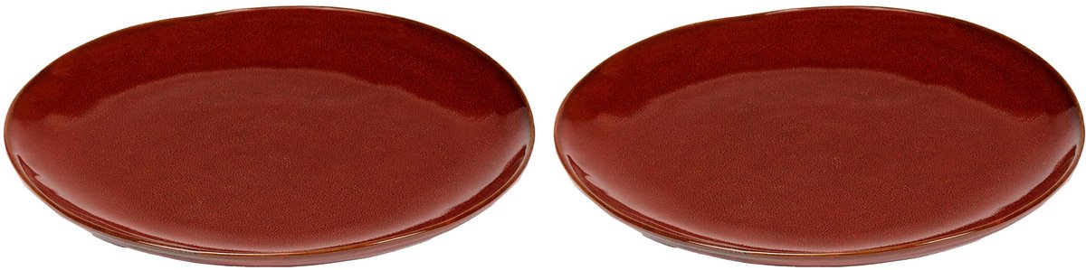 Serax - marie michielssen la mère - bord l - venetiaans rood - 25 ø - 2 stuks