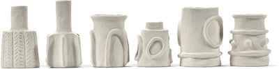 Serax set van 6 vaasjes molly beige aardewerk ø 6,5x11cm marie michielssen