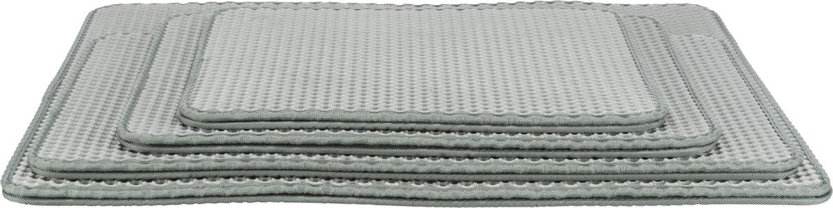 Trixie opvangmat voor kattenbakken eva grijs 70x40 cm