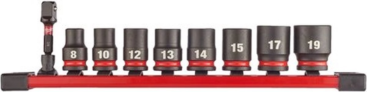 Milwaukee accessoires 3 8 | slagdopsleutel std | set | 9-delig - 4932480454