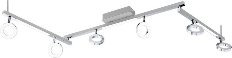 Eglo cardillio 1 - spot - 9 lichts - aluminium, chroom - gesatineerd