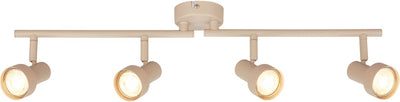 Briloner b.k.licht tapp - opbouwspot - plafondspot (plafondlamp) - 4x gu10 fitting - taupe beige - 60.5 cm