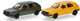 Herpa vw golf ii 4d., groen geel (minikit 2 st.)