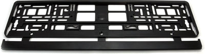 Merkloos sans marque kentekenplaat houder hard - zwart - voor plaatmaat: 520x110mm - enkel 1 stuk
