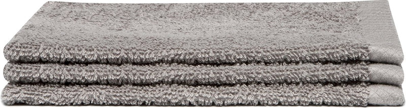 Seahorse washand pure - set 3 stuks - cement