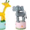 Small foot - houten drukfiguur wilde dieren, set van 6