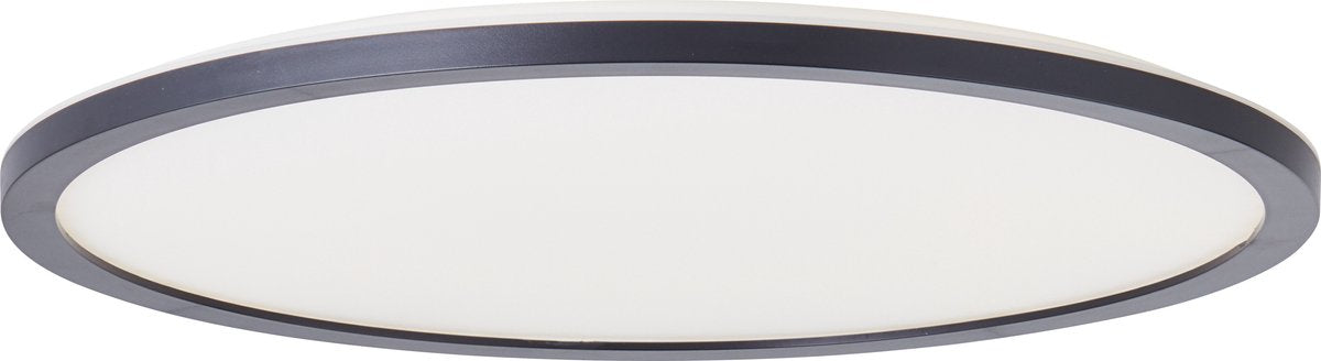 Brilliant brennan - plafondlamp - badkamer - led 24w 4000k - 3-step dimmer - ip44 - zwart wit