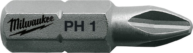 Milwaukee schroefbits ph 1 x 25 mm - 25 stuks - 4932399586
