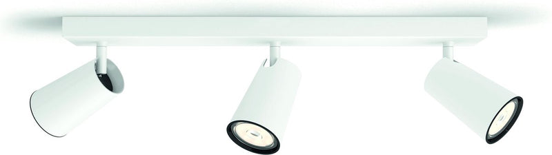 Philips paisley opbouwspot - 3-lichts - wit