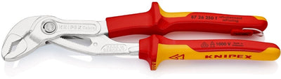 Knipex cobra® vde hightech-waterpomptang | 250 mm lengte | geïsoleerd | meercomponenten-omhulling - 87 26 250 t