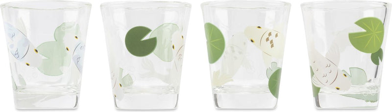 Kikkerland koi vissen morph shotglazen - verandert bij koude temperaturen - set van 4