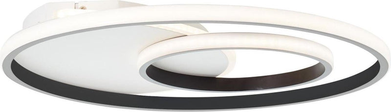 Brilliant merapi - plafondlamp - led 32w - 3000k - wit zwart