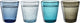 Leonardo burano drinkglas assorti koude kleuren - set 4