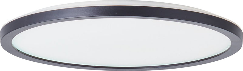Brilliant brennan - plafondlamp - badkamer - led 18w 4000k - 3-step dimmer - ip44 - zwart wit