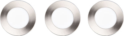 Trio himal - inbouwspot - nikkel mat - incl. 3x smd 3,5 w - plafondbevestiging - helderheid instelbaar - dip - schakelaar
