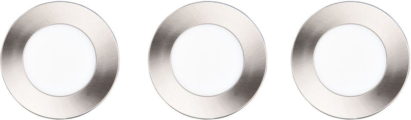 Trio himal - inbouwspot - nikkel mat - incl. 3x smd 3,5 w - plafondbevestiging - helderheid instelbaar - dip - schakelaar