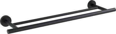 Wenko dubbele handdoekhouder bosio duo rvs zwart mat 60cm breed - handdoekrek - handdoekenrek - handdoekstang
