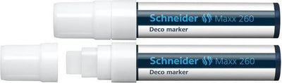 Schneider schrijfwaren schneider krijtmarker - maxx 260 - wit - 2 stuks - krijtstift - s-126049-2