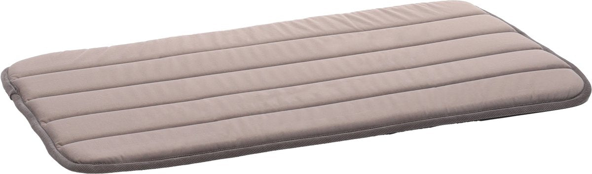 Flamingo hondenkussen – hondenmand – orthopedisch xana rechthoekig taupe s – 70,5x41,5cm – memory foam – comfortabele ligplaats – perfect voor hondenbench