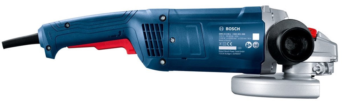 Bosch professional pro gws 22-230 j haakse slijper 230 mm + diamantschijf 2200w - 06018c1301