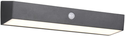 Rl live your light reality silves - wandlamp - zwart - incl. 1x smd 6 w - bewegingssensor - schemersensor - usb-aansluiting - helderheid instelbaar - oplaadbaar - zonne-energie - bewegingssensor en orientatielicht - hybrid solar - oplaadbaar - buitenverli