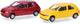 Herpa renault clio 16v rood geel (minikit 2 st.)