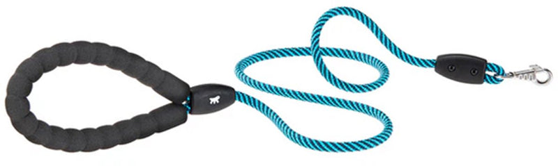 Ferplast sport extreme hondenlijn hondenriem - nylon - blauw - m - diameter: 8 mm - lengte: 120 cm - geschikt voor middelgrote hondenrassen