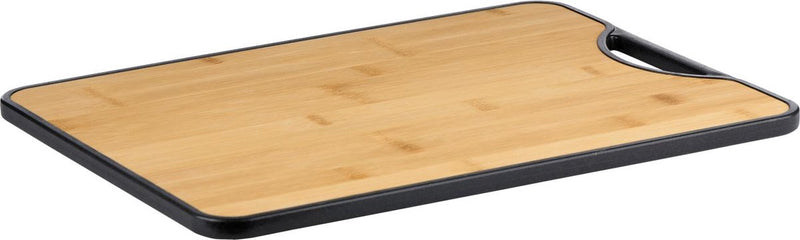 Alpina dubbelzijdige snijplank bamboe en kunststof - snijplank 38 x 28 cm - borrelplank en tapasplank - kaasplank en serveerplank voor keuken