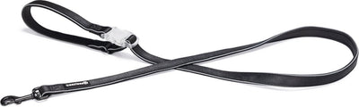 Beeztees safety gear parinca premium hondenriem - hondenlijn - met led - nylon neopreen - zwart - 150x2,5 cm