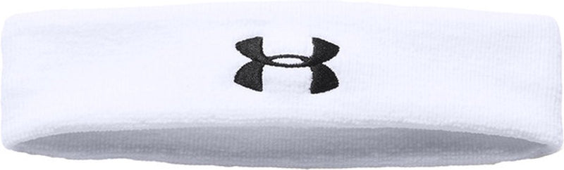 Under armour hoofdband performance witte zweetband hoofd heren - wit